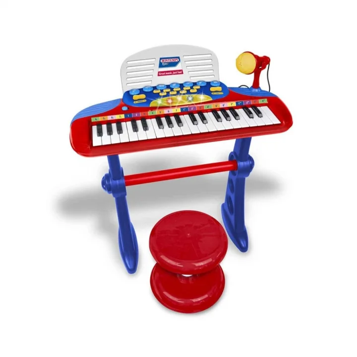 Mey İthalat® 33740 MÜZİK SET 37TUŞ AYAKLI ORG MİKROFON TABURE IŞIKLI