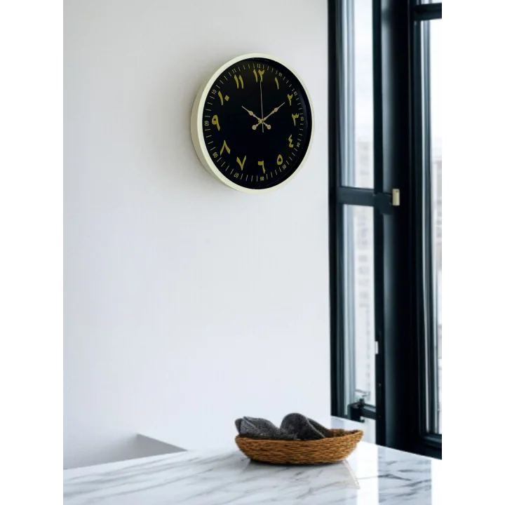 Mey İthalat® 36 Cm Arapça Rakamlı Duvar Saati