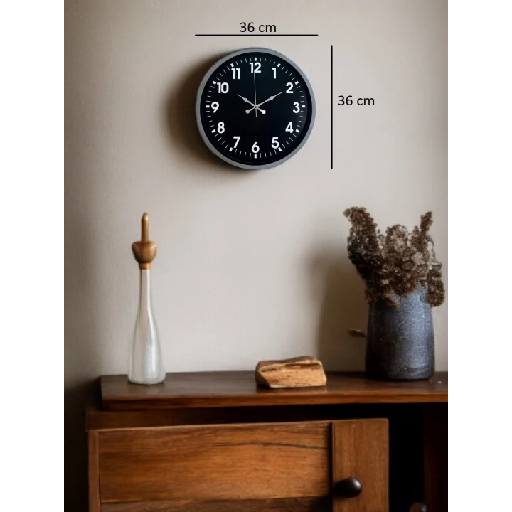 Mey İthalat® 36 Cm Asil Dekoratif Duvar Saati