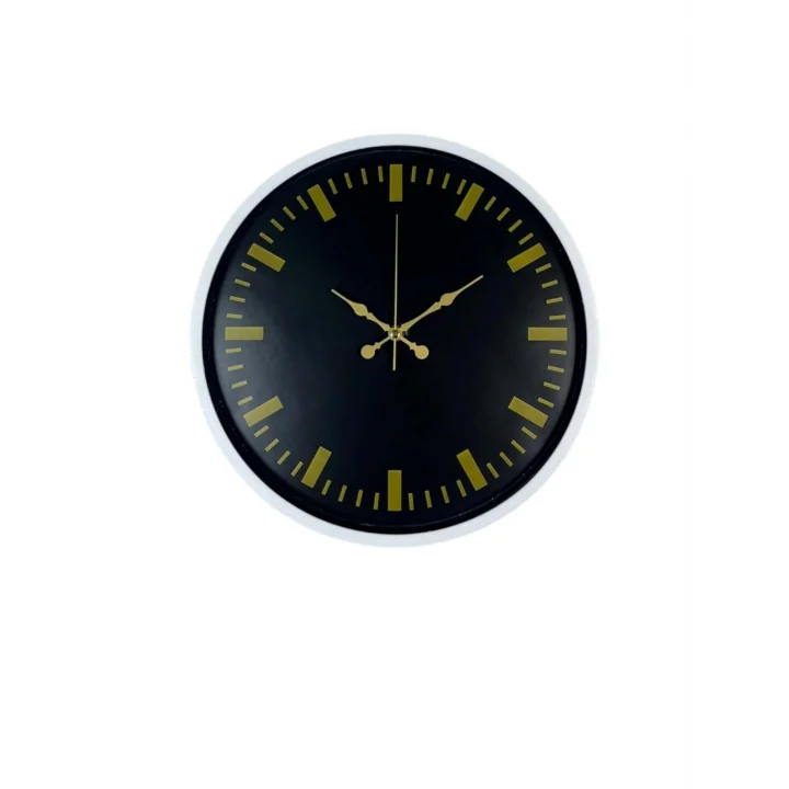 Mey İthalat® 36 Cm Beyaz Dekoratif Duvar Saati