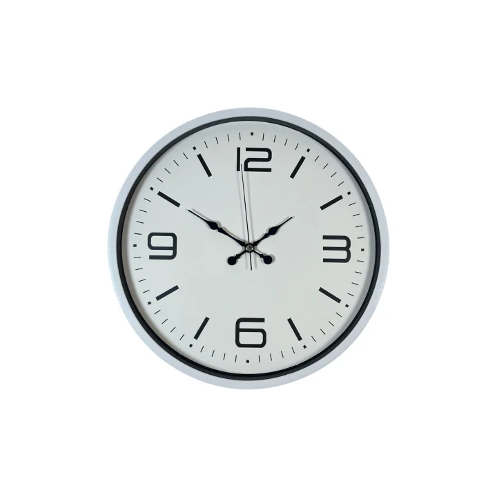 Mey İthalat® 36 Cm Beyaz Modern Dekoratif Duvar Saati