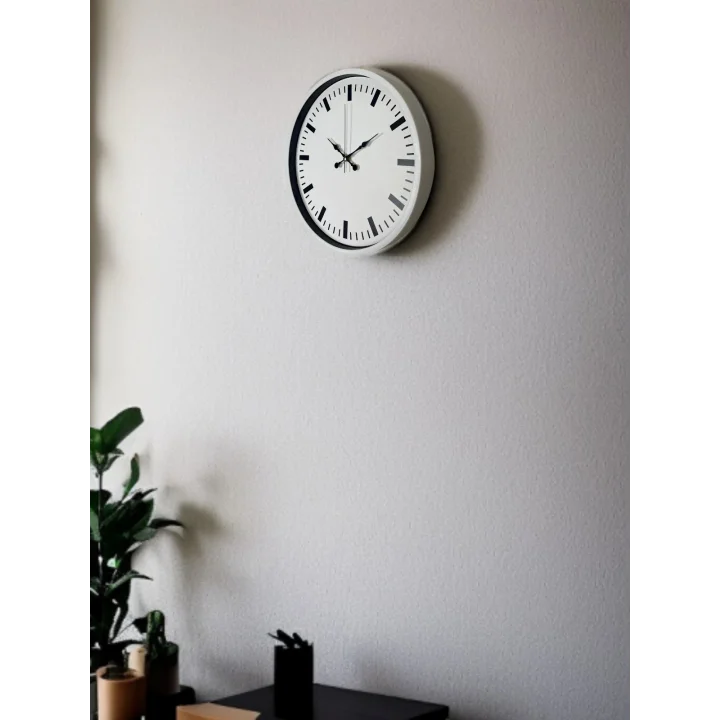 Mey İthalat® 36 Cm Beyaz Standart Duvar Saati