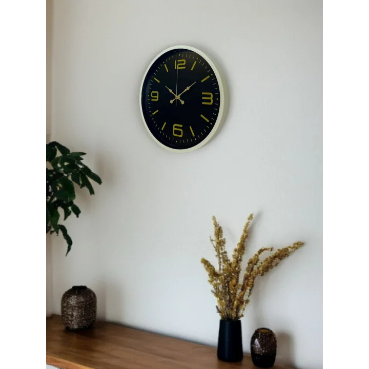 Mey İthalat® 36 Cm Dekoratif Modern Duvar Saati