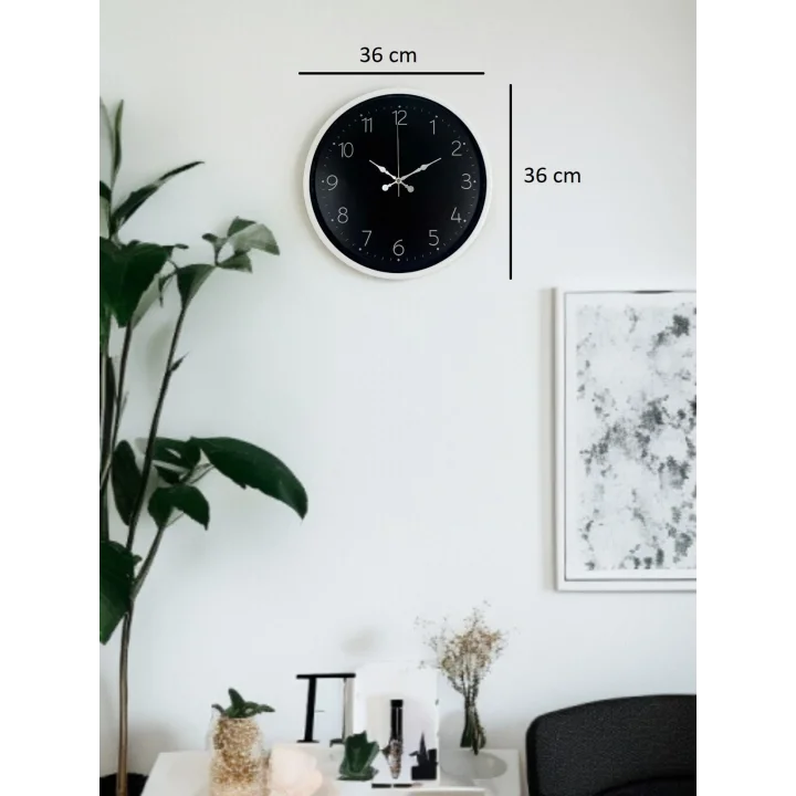 Mey İthalat® 36 Cm Dekoratif Sade Duvar Saati