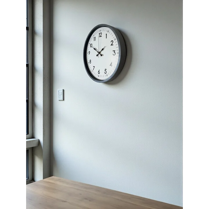 Mey İthalat® 36 Cm Gri Dekoratif Duvar Saati