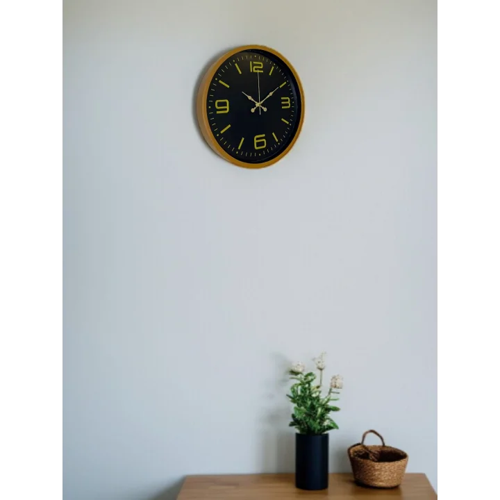 Mey İthalat® 36 Cm Kahverengi Dekoratif Duvar Saati