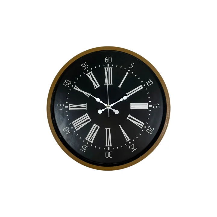 Mey İthalat® 36 Cm Kahverengi Dekoratif Duvar Saati