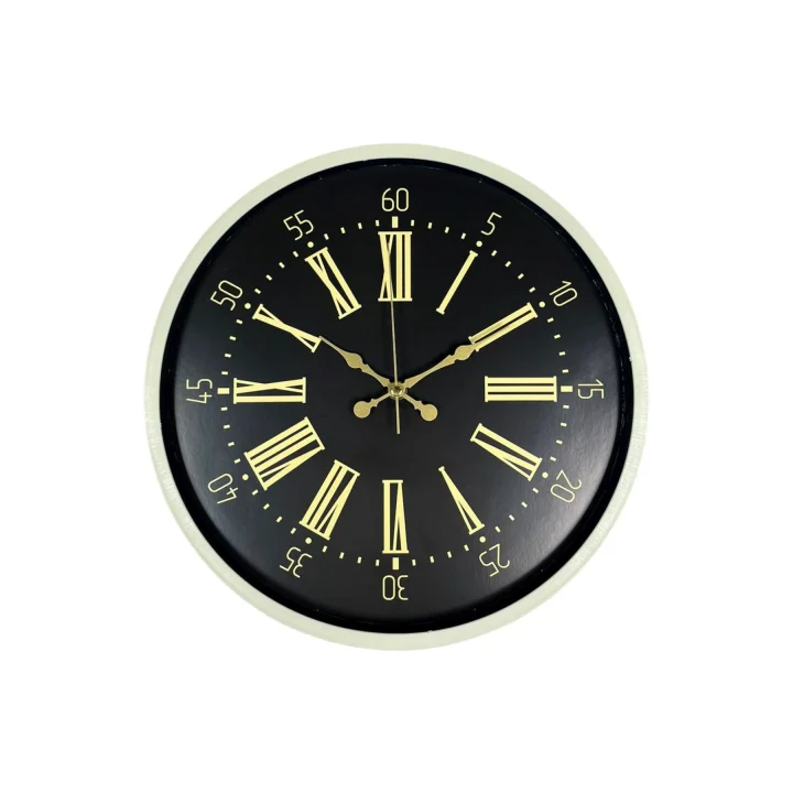 Mey İthalat® 36 Cm Krem Dekoratif Duvar Saati