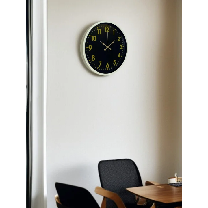 Mey İthalat® 36 Cm Krem Gold Rakamlı Duvar Saati