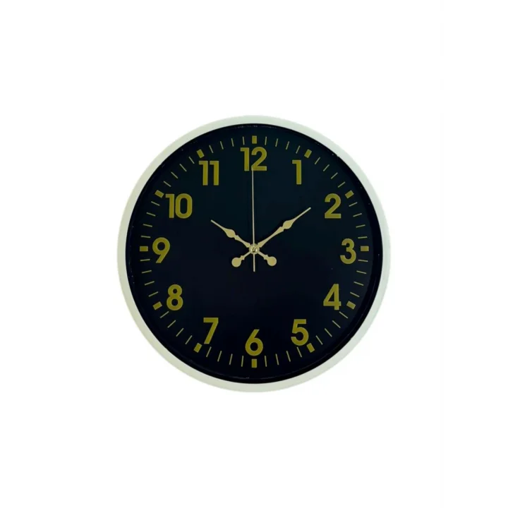 Mey İthalat® 36 Cm Krem Gold Rakamlı Duvar Saati