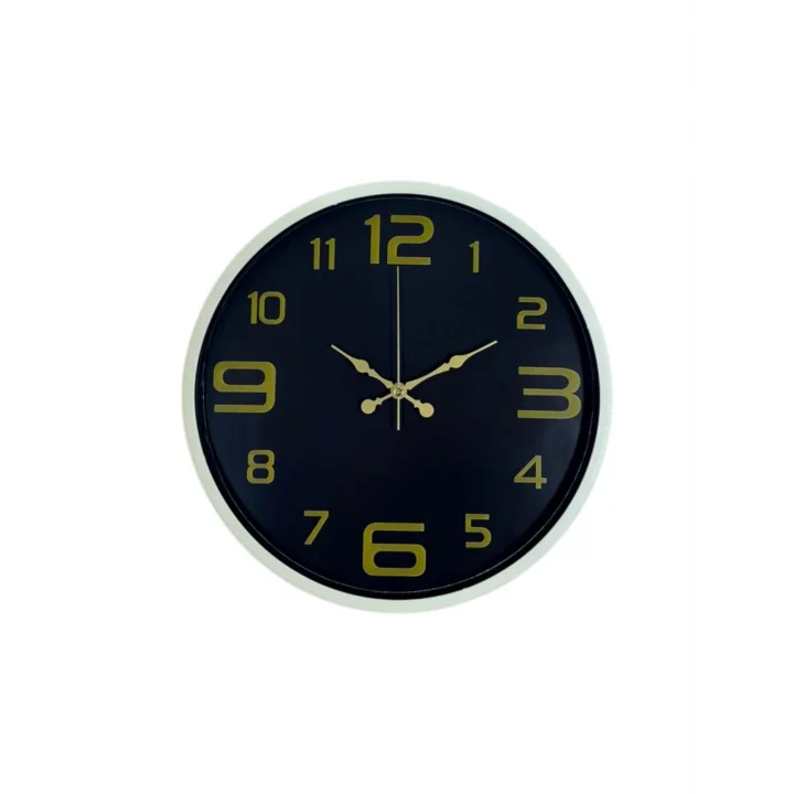 Mey İthalat® 36 Cm Krem Gold Rakamlı Duvar Saati