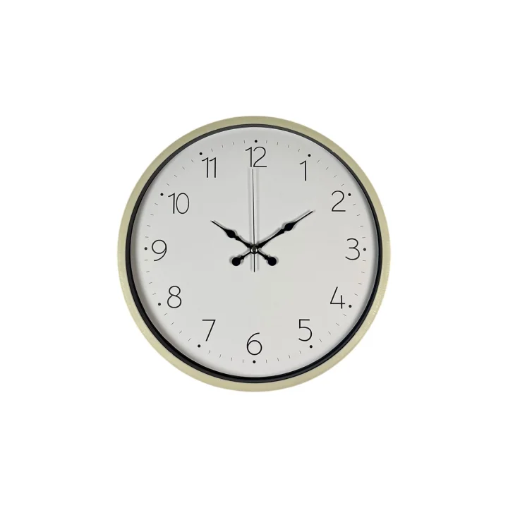 Mey İthalat® 36 Cm Krem Sade Dekoratif Duvar Saati