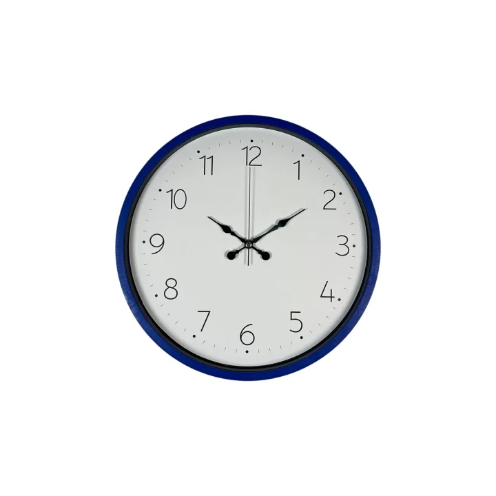 Mey İthalat® 36 Cm Lacivert Dekoratif Duvar Saati