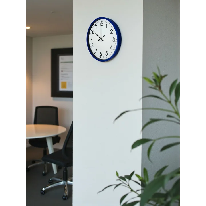 Mey İthalat® 36 Cm Lacivert Standart Duvar Saati