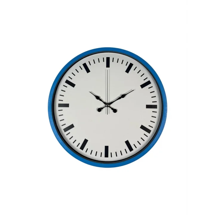 Mey İthalat® 36 Cm Mavi Zarif Duvar Saati