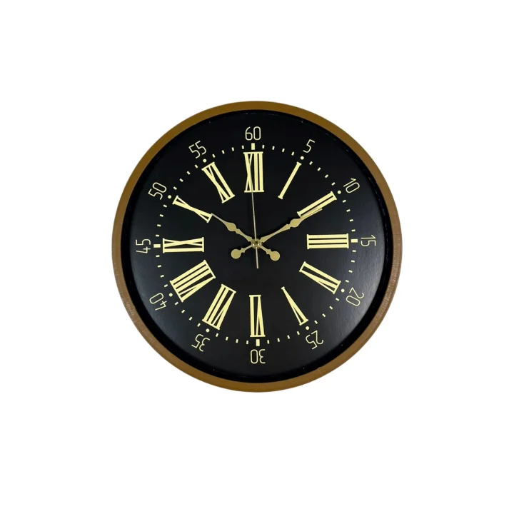 Mey İthalat® 36 Cm Modern Kahverengi Duvar Saati