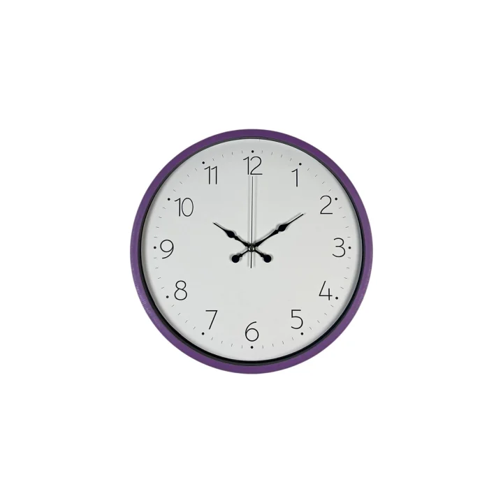 Mey İthalat® 36 Cm Mor Dekoratif Duvar Saati