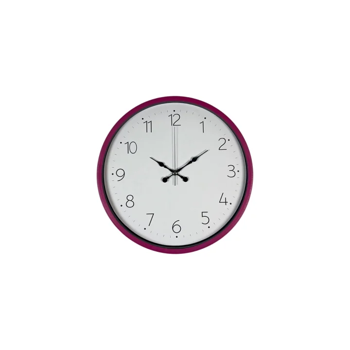 Mey İthalat® 36 Cm Pembe Standart Duvar Saati