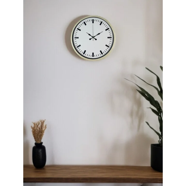 Mey İthalat® 36 Cm Sade Dekoratif Duvar Saati