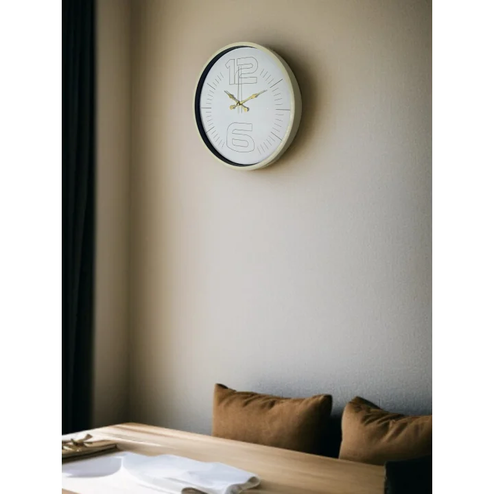 Mey İthalat® 36 Cm Sade Dekoratif Duvar Saati