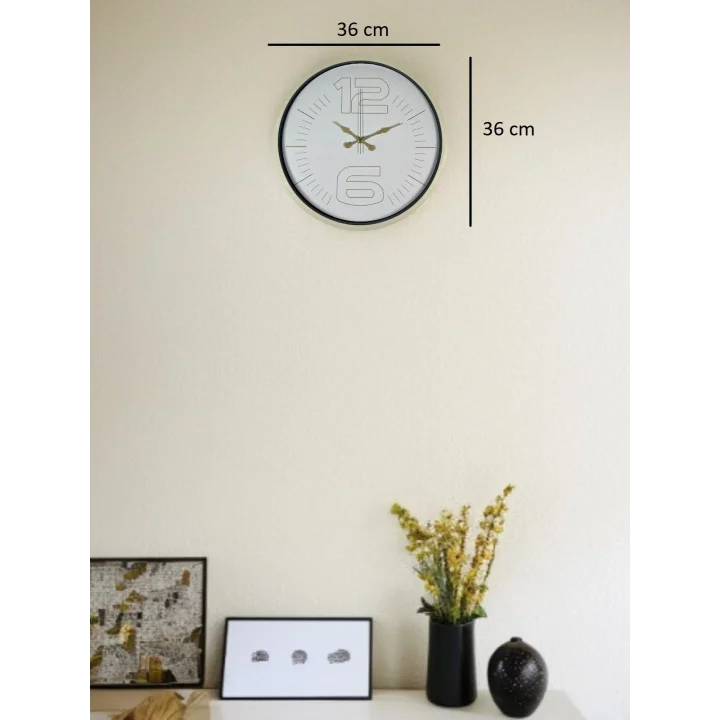 Mey İthalat® 36 Cm Sade Dekoratif Duvar Saati