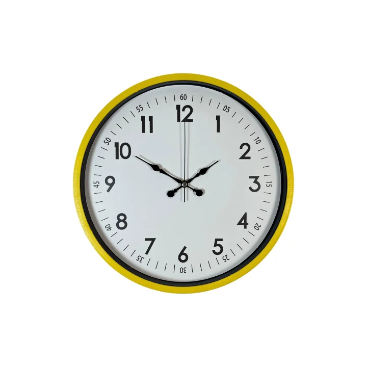 Mey İthalat® 36 Cm Sarı Dekoratif Duvar Saati