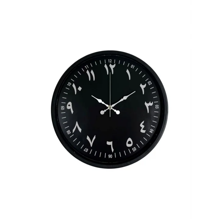 Mey İthalat® 36 Cm Siyah Arapça Rakamlı Duvar Saati