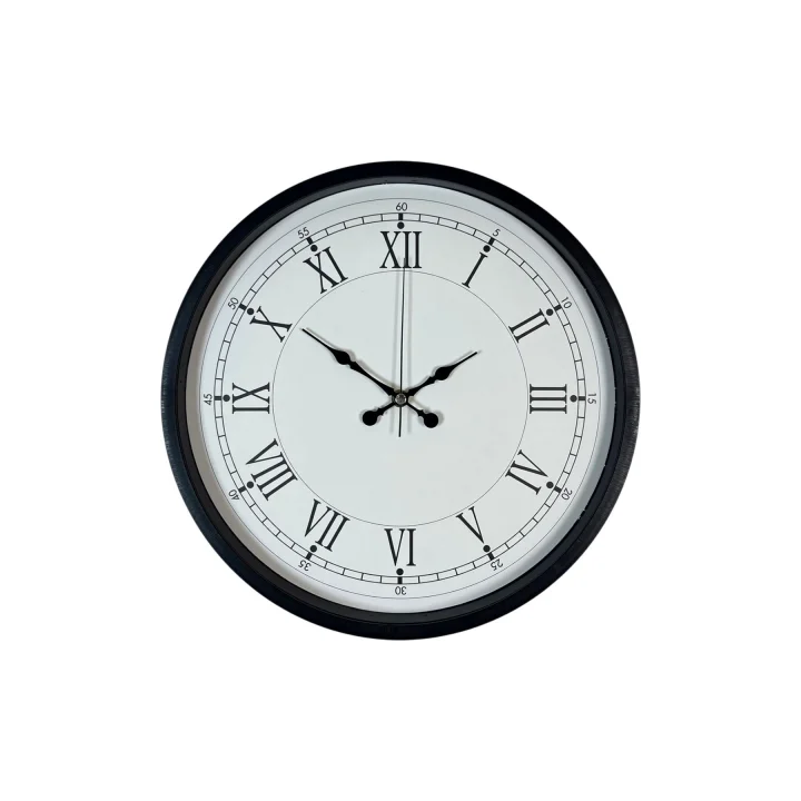 Mey İthalat® 36 Cm Siyah Asil Roma Rakamlı Duvar Saati