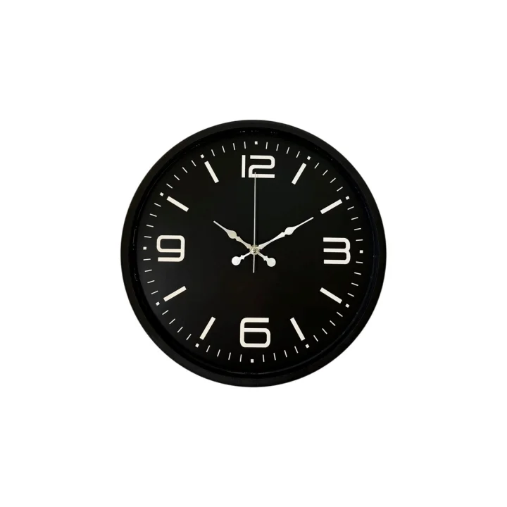 Mey İthalat® 36 Cm Siyah Dekoratif Duvar Saati