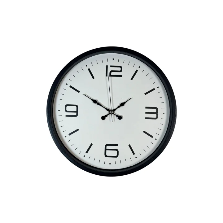 Mey İthalat® 36 Cm Siyah Dekoratif Duvar Saati