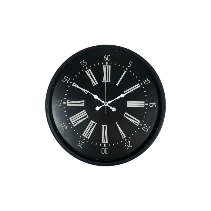 Mey İthalat® 36 Cm Siyah Dekoratif Duvar Saati