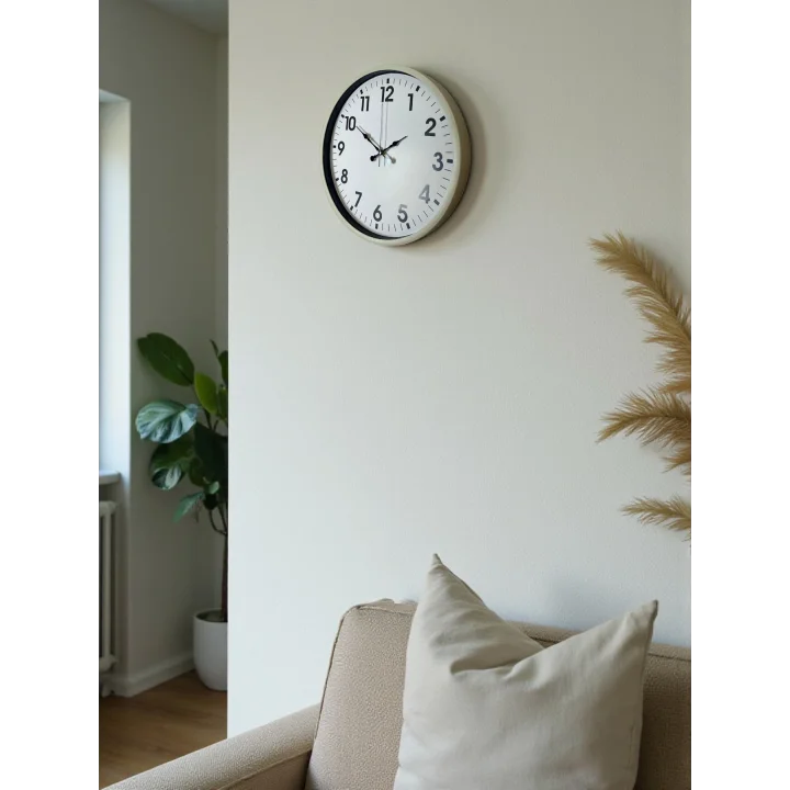 Mey İthalat® 36 Cm Standart Krem Duvar Saati