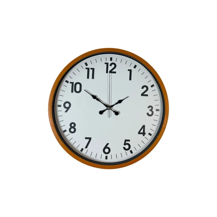 Mey İthalat® 36 Cm Standart Turuncu Duvar Saati