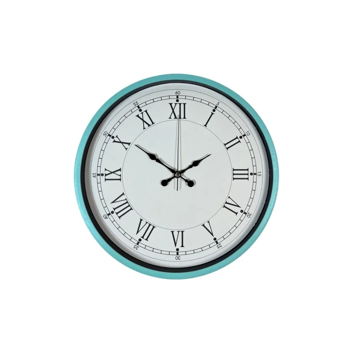 Mey İthalat® 36 Cm Turkuaz Dekoratif Duvar Saati