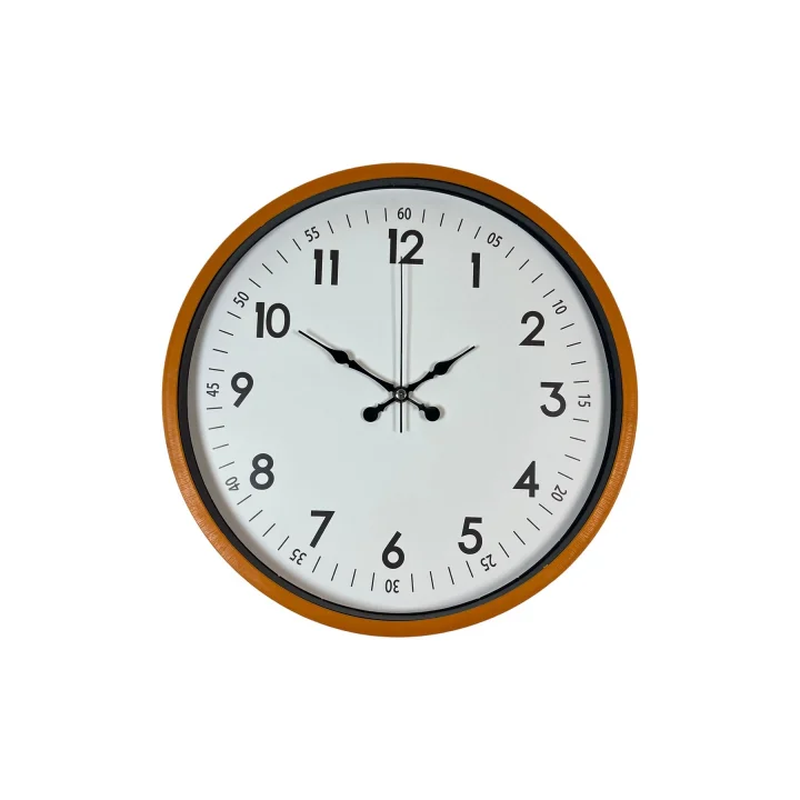 Mey İthalat® 36 Cm Turuncu Dekoratif Duvar Saati