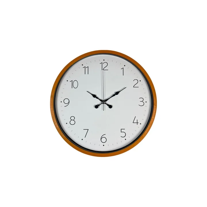 Mey İthalat® 36 Cm Turuncu Dekoratif Duvar Saati