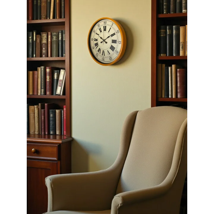 Mey İthalat® 36 Cm Turuncu Nostalji Duvar Saati