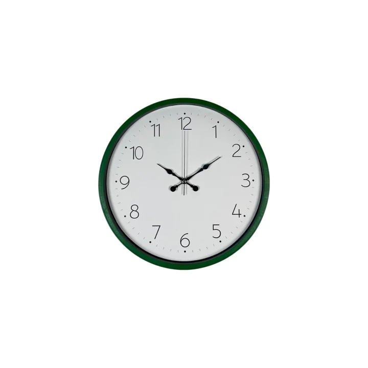 Mey İthalat® 36 Cm Yeşil Dekoratif Duvar Saati