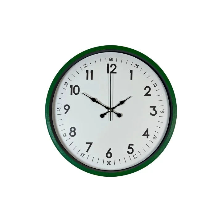 Mey İthalat® 36 Cm Yeşil Dekoratif Duvar Saati