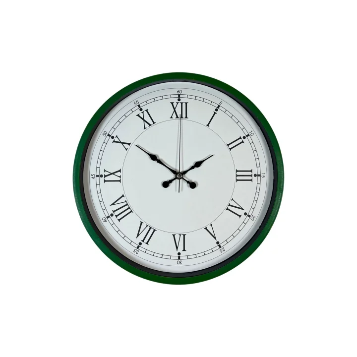 Mey İthalat® 36 Cm Yeşil Roma Rakamlı Duvar Saati