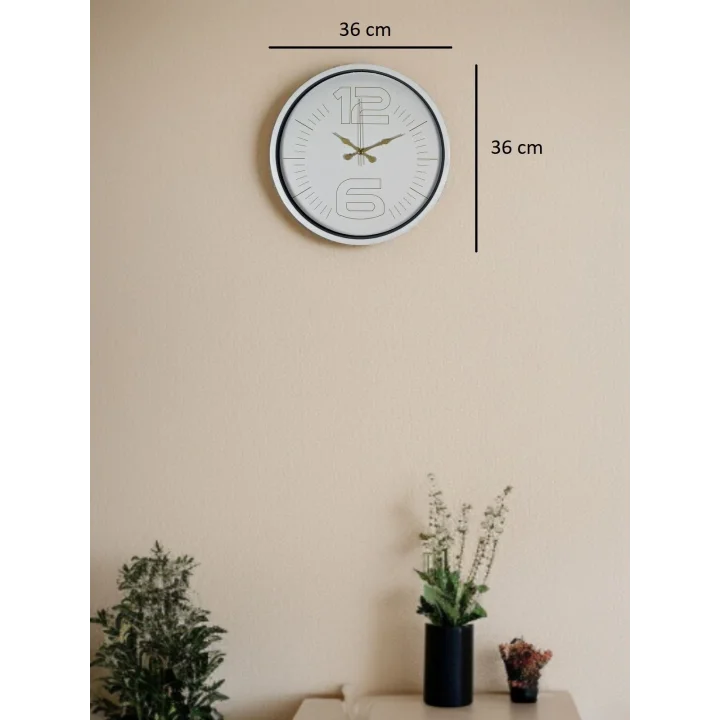 Mey İthalat® 36 Cm Zarif Ve Şık Duvar Saati