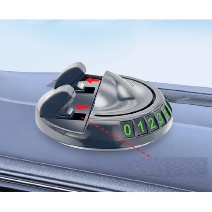Mey İthalat® 360° Dönebilen Yapışkanlı Numaratörlü Araç Telefon Tutucu