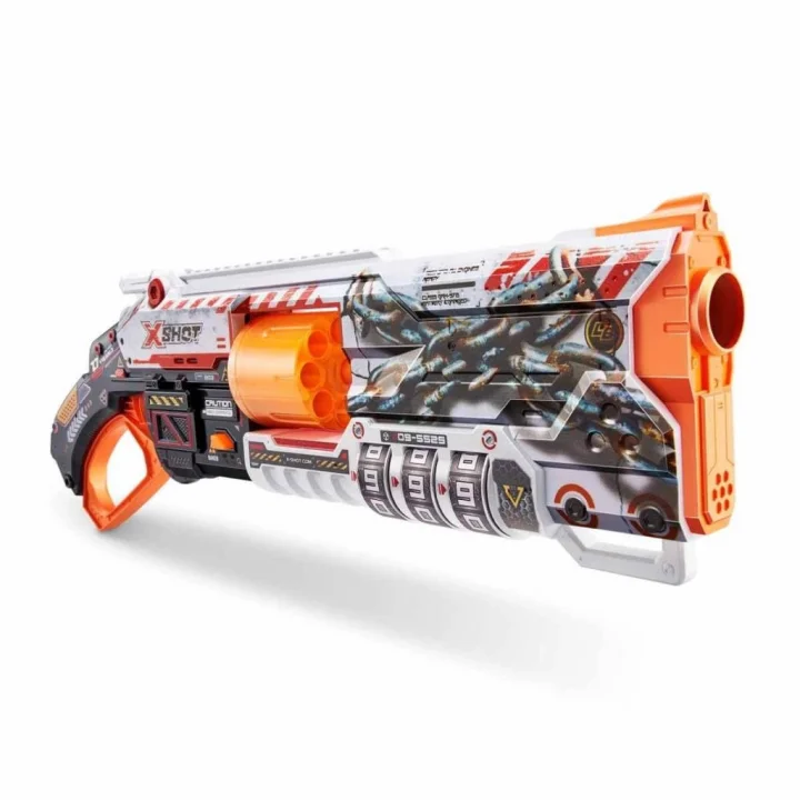Mey İthalat® 36606 X-Shot Skins Lock Blaster 16 li Sünger Dart Atan Silah 56 cm -