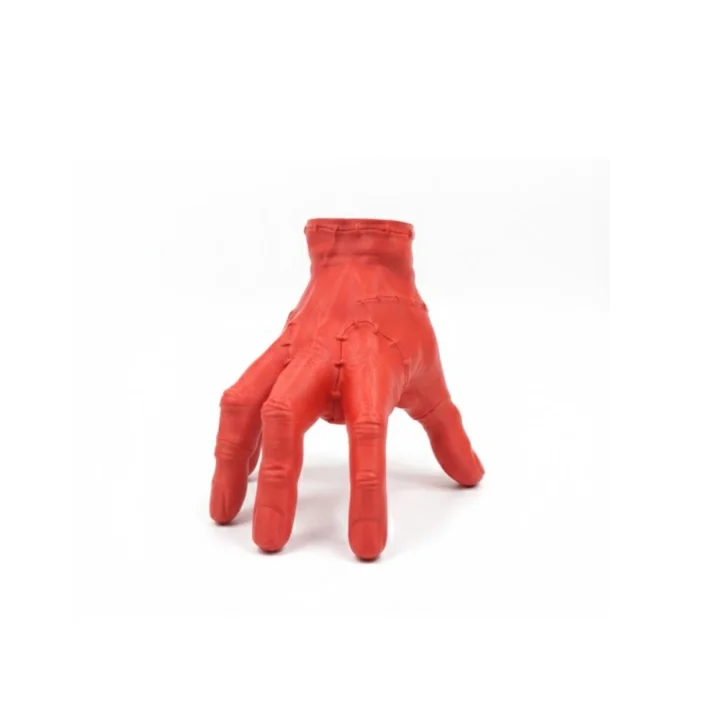 Mey İthalat® 3D Dekoratif Kırmızı El Biblo 17x16 cm Modern Ev Aksesuarı
