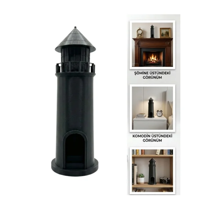 Mey İthalat® 3D DENİZ FENERİ SİYAH