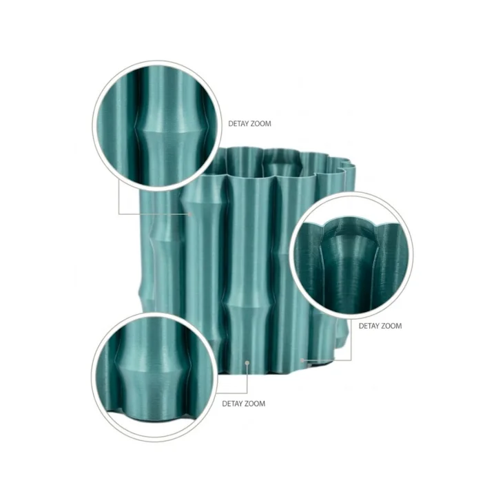 Mey İthalat® 3D PARLAK YEŞİL VAZO