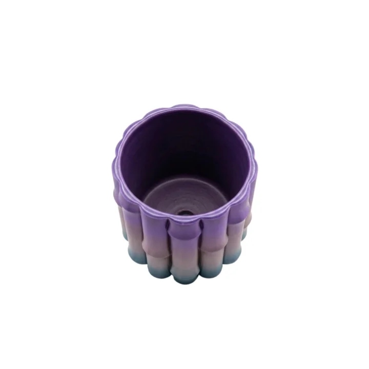 Mey İthalat® 3D VAZO MOR GRİ