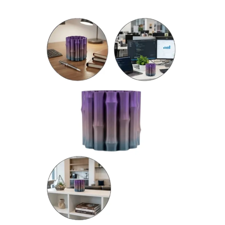 Mey İthalat® 3D VAZO MOR GRİ