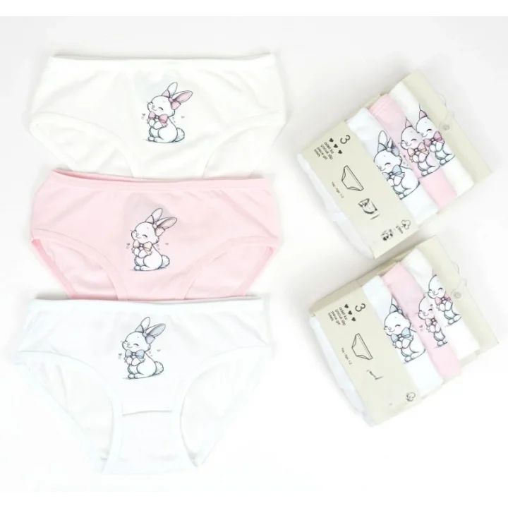 Mey İthalat® 3lü Kız Slip Set K128668 (tek adet fiyatıdır)