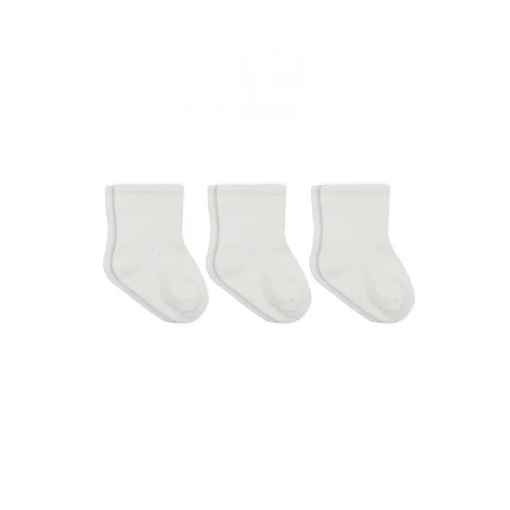 Mey İthalat® 3lü Penye Soket Çorap 10132 Ekru